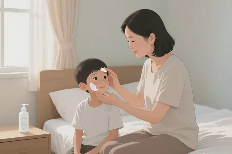 孩子面部經(jīng)常起濕疹可以治愈嗎(圖1)