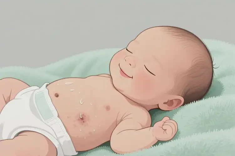 新生兒肚子上容易起濕疹可不可以根治(圖2)