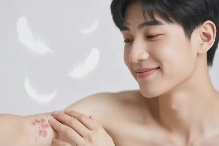 青年人手臂上出現(xiàn)濕疹可以治好嗎(圖1)