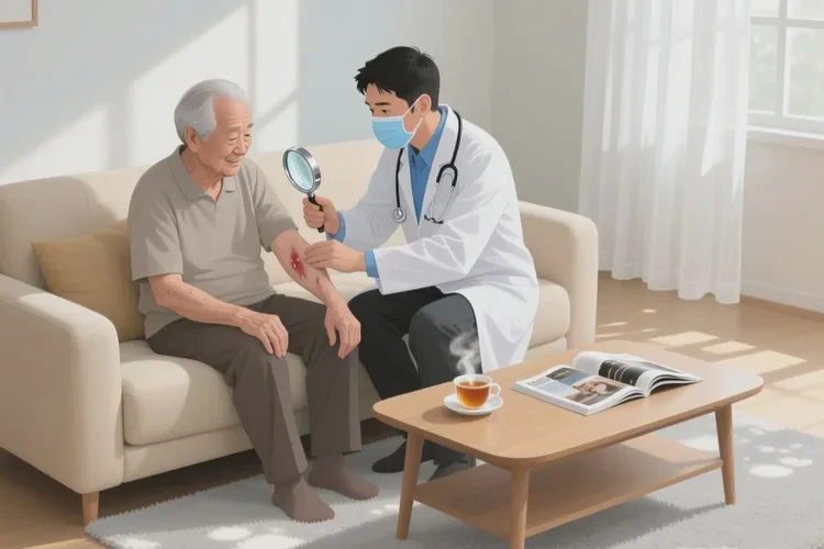 高齡老人四肢經(jīng)常起濕疹能靠自己自愈嗎(圖1)