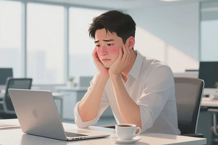 男人面部容易起濕疹能靠自己自愈嗎(圖1)