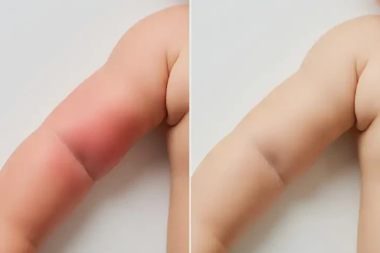 寶寶手臂出濕疹可以治好嗎(圖1)