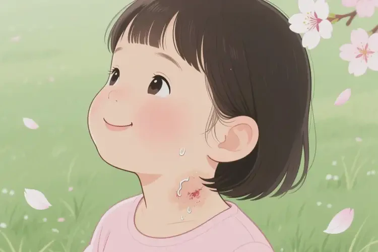 兒童脖子上有濕疹可以治好嗎(圖2)