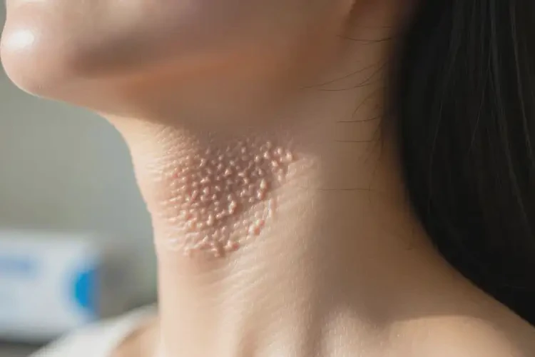 女性脖子經(jīng)常起濕疹可以治好嗎(圖1)