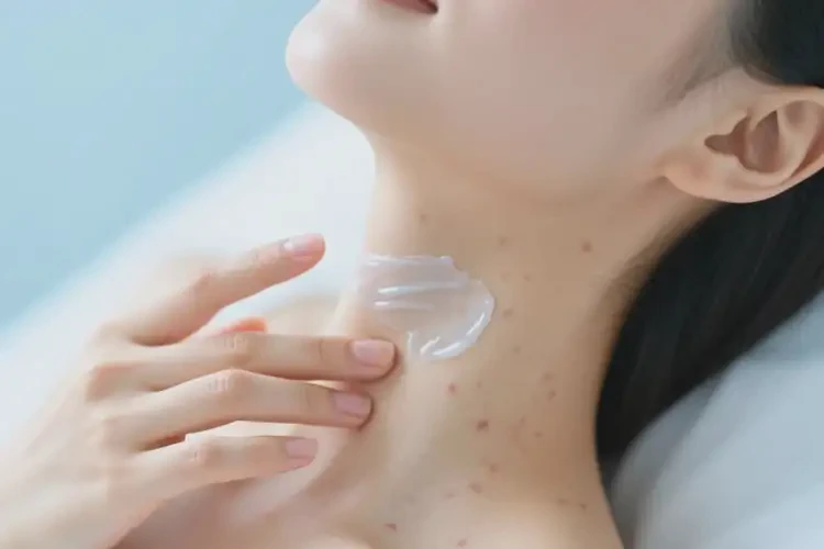 女性脖子上偶尔起湿疹可以治好吗(图2)