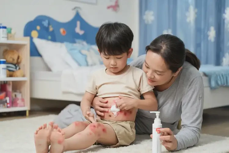 小孩肚子上長濕疹可以治好嗎(圖2)