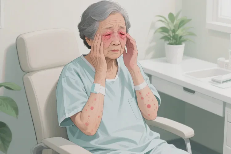 老年人脸上容易起湿疹能靠自己自愈吗(图1)