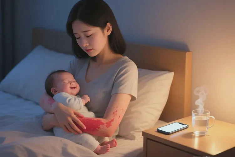 哺乳期媽媽全身出現(xiàn)濕疹能靠自己自愈嗎(圖1)
