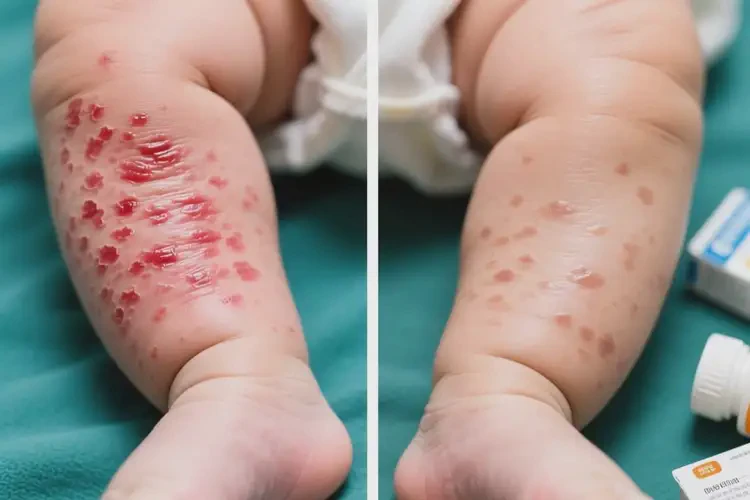 嬰兒小腿長(zhǎng)濕疹可以治好嗎(圖3)