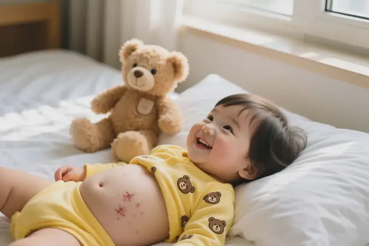 少兒肚子有濕疹可以治好嗎(圖1)