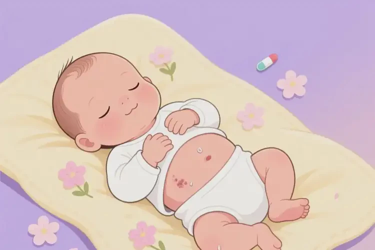 新生兒肚子上容易起濕疹可不可以根治(圖1)