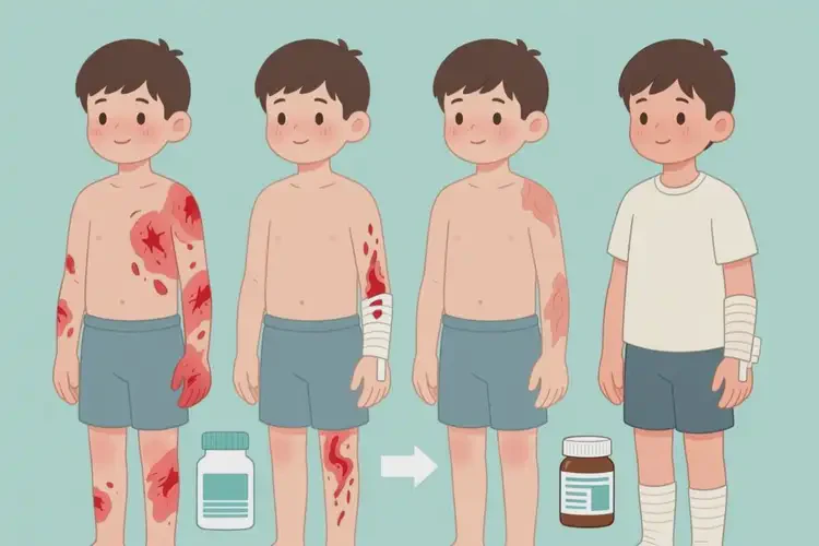 男生四肢出濕疹可以治好嗎(圖1)