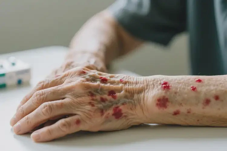 高龄老人手臂经常起湿疹可不可以根治(图2)