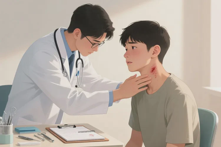 青年人脖子出濕疹能靠自己自愈嗎(圖4)