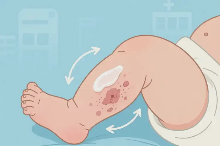 新生兒小腿上容易長(zhǎng)濕疹可以治好嗎(圖3)