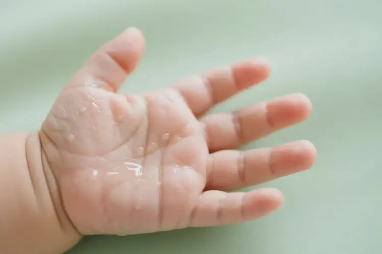 寶寶手上起濕疹可以治好嗎(圖2)