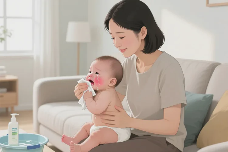 嬰幼兒臉上容易起濕疹可以治愈嗎(圖3)