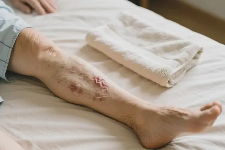 老人小腿偶爾長濕疹可以治好嗎(圖2)