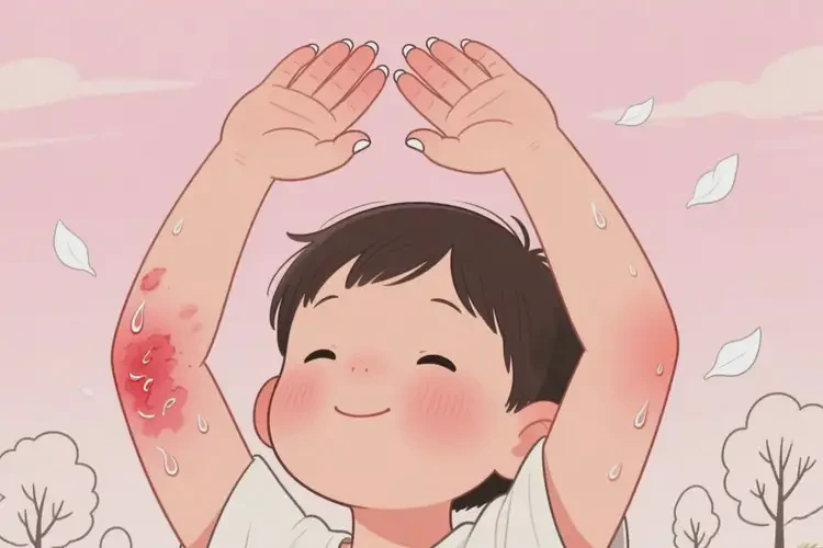 孩子四肢長(zhǎng)濕疹可以治好嗎(圖2)