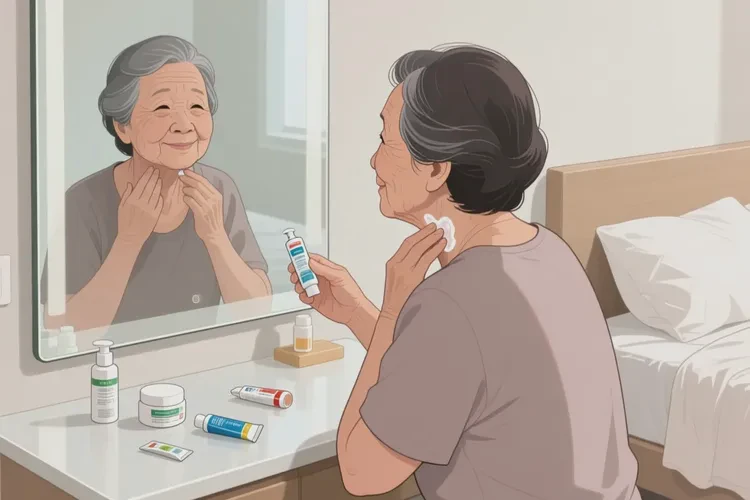 老年人脖子有濕疹可以治愈嗎(圖1)