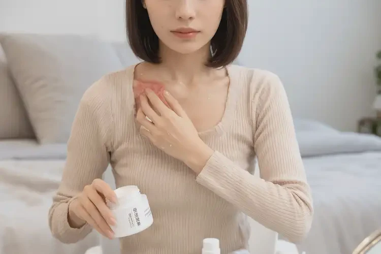 女生脖子上出現(xiàn)濕疹可以治好嗎(圖2)