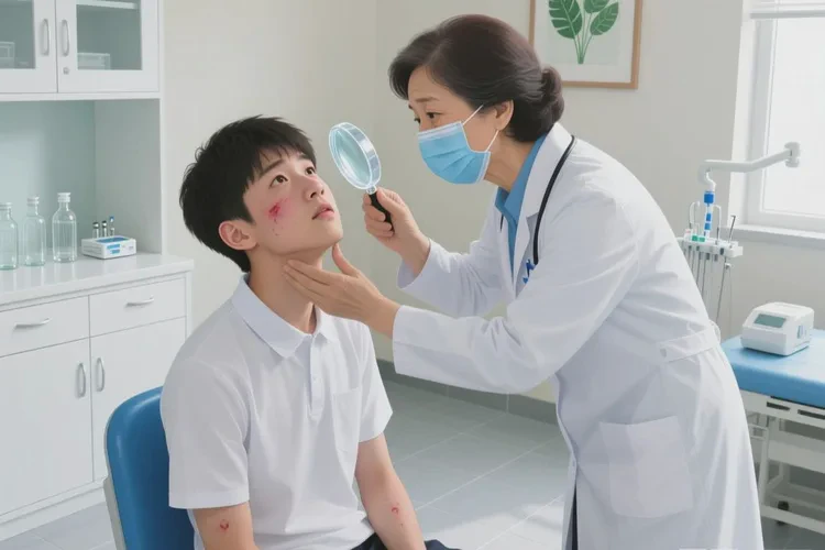 大學(xué)生面部偶爾起濕疹能靠自己自愈嗎(圖4)