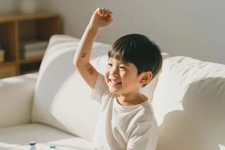 少兒手臂上偶爾起濕疹可以治好嗎(圖3)