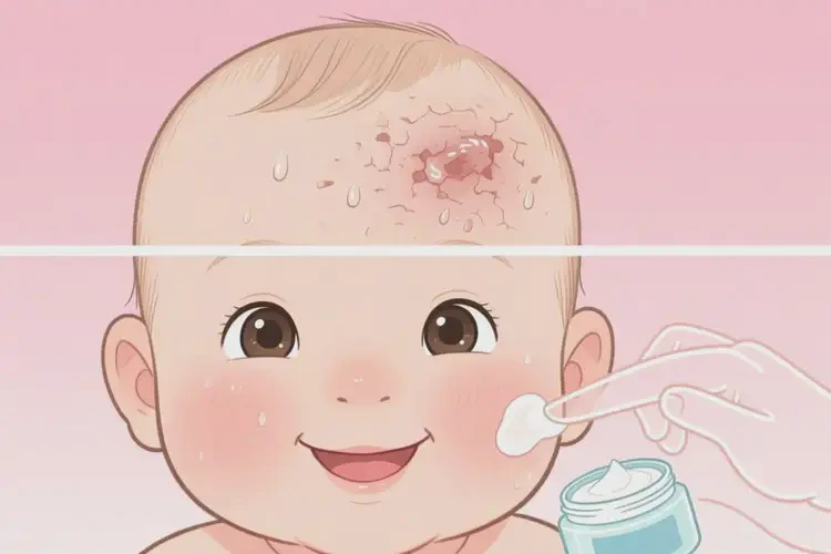 寶寶面部容易長濕疹可以治好嗎(圖3)