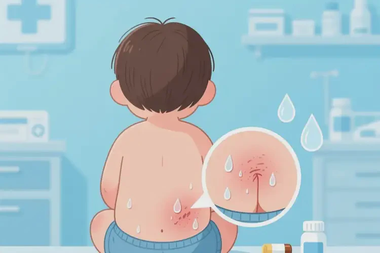 小孩屁股上經(jīng)常長濕疹可以治好嗎(圖3)