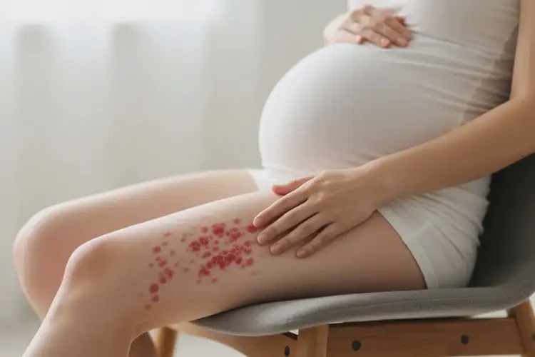 孕婦大腿上出現濕疹可以治好嗎(圖1)
