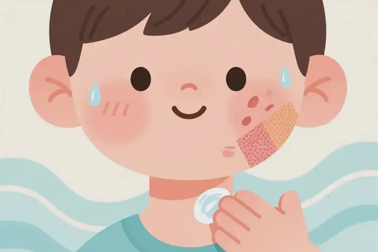 少兒脖子上偶爾長濕疹可以治好嗎(圖1)