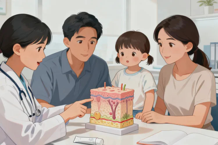 少兒大腿上經(jīng)常長(zhǎng)濕疹可以治愈嗎(圖1)