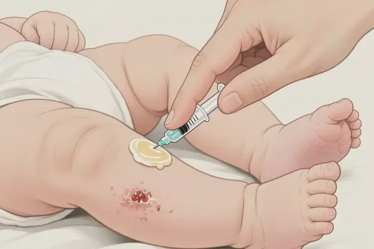 嬰兒大腿上長濕疹可以治好嗎(圖2)