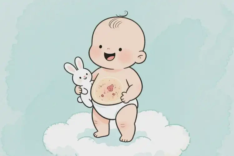 幼兒肚子上容易長濕疹可以治好嗎(圖1)