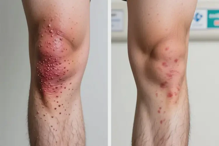 男生大腿經(jīng)常長(zhǎng)濕疹可以治好嗎(圖1)