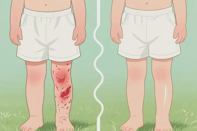 兒童大腿上長(zhǎng)濕疹可以治好嗎(圖2)