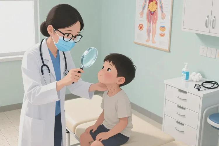 孩子脖子上經常起濕疹可以治愈嗎(圖2)