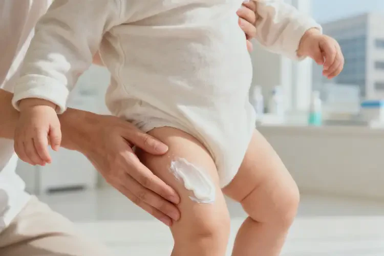 嬰幼兒大腿上經(jīng)常長濕疹可以治好嗎(圖2)