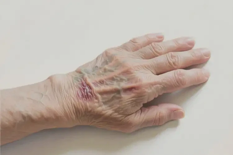 老人手臂上長(zhǎng)濕疹可以治好嗎(圖1)