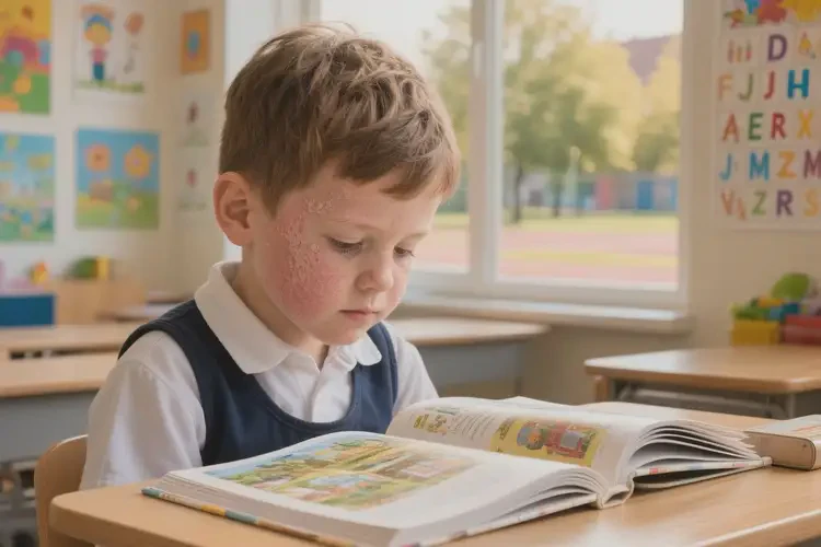 小學(xué)生臉上出濕疹可以治好嗎(圖4)