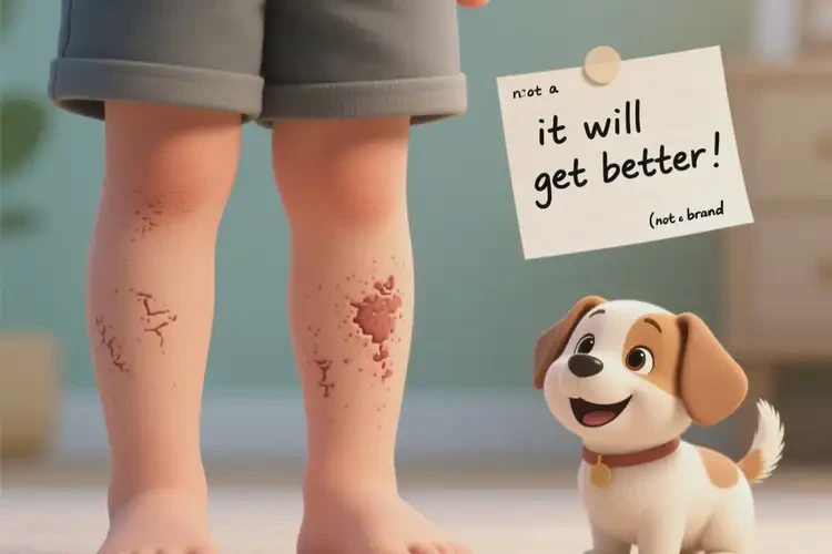 少兒大腿上出現(xiàn)濕疹可以治好嗎(圖1)