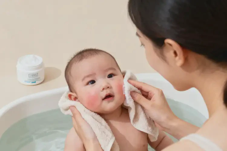 嬰幼兒臉上容易長(zhǎng)濕疹可以治好嗎(圖1)