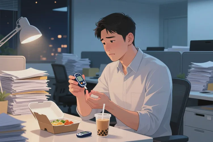 28歲晚餐血糖8.8是怎么回事(圖1)