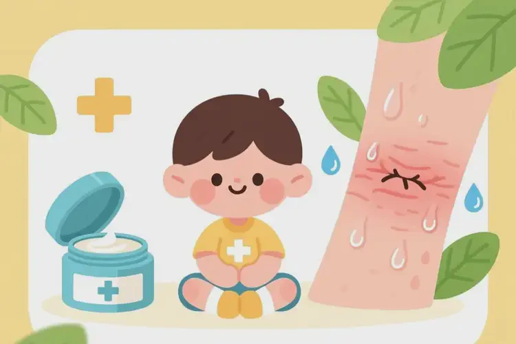 孩子肚子長(zhǎng)濕疹可以治好嗎(圖2)