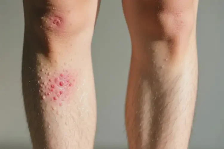 青年人小腿上容易長(zhǎng)濕疹可以治好嗎(圖3)