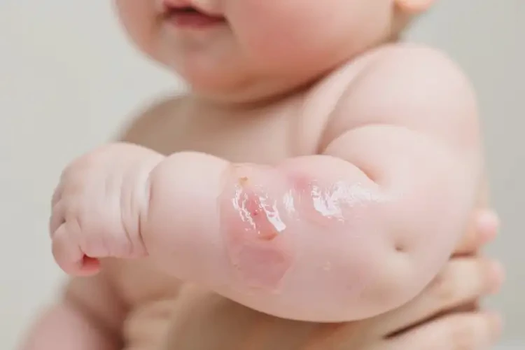 寶寶手臂長濕疹可以治好嗎(圖3)