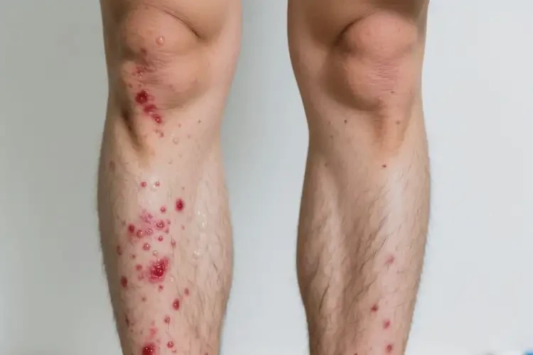 男性小腿長濕疹可以治好嗎(圖1)