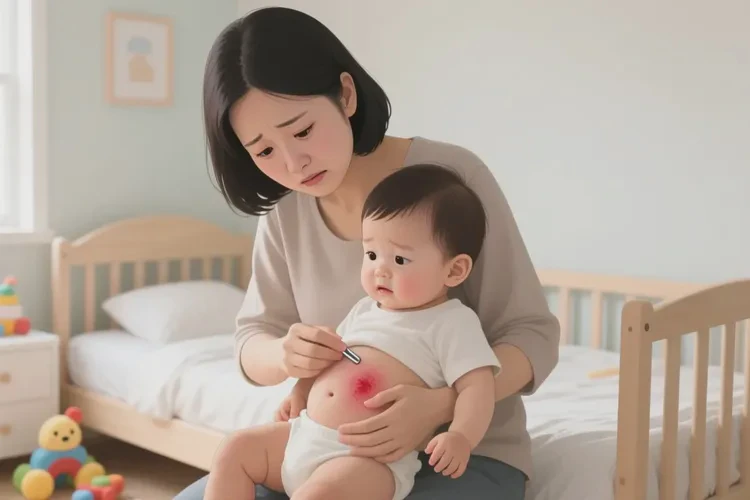 少兒肚子上起濕疹可以治愈嗎(圖1)