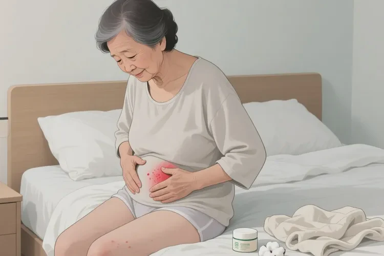 老年人肚子偶爾長濕疹能靠自己自愈嗎(圖1)