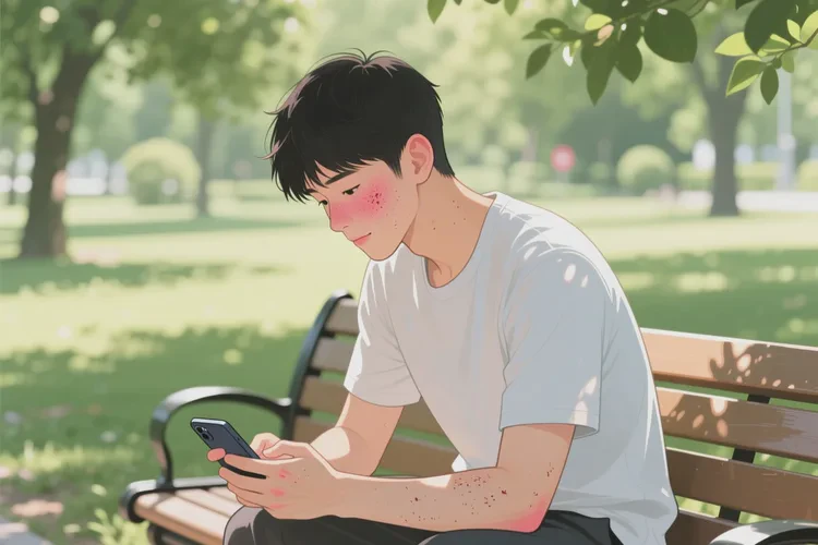 青年人臉上經(jīng)常起濕疹能靠自己自愈嗎(圖3)